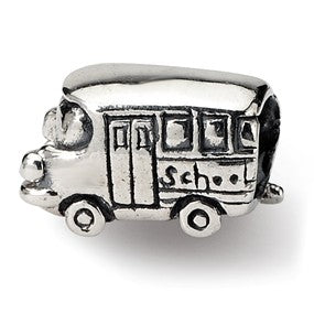 Sterling Silver Kids Bus Bead Charm hide-image