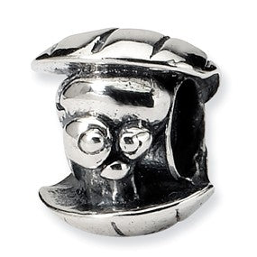 Sterling Silver Kids Oyster Bead Charm hide-image