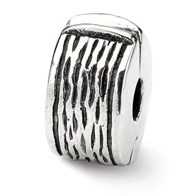 Sterling Silver Hinged Clip Bead Charm hide-image