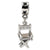 Directors Chair Charm Dangle Bead in Sterling Silver