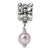 Sterling Silver Pink Freshwater Cultured Pearl Dangle Bead Charm hide-image
