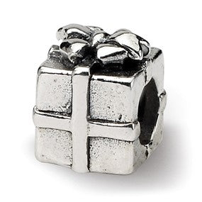 Sterling Silver Kids Present Bead Charm hide-image