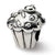 Sterling Silver Kids Cupcake Bead Charm hide-image