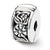 Sterling Silver Hinged Floral Clip Bead Charm hide-image