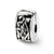 Hinged Floral Clip Charm Bead in Sterling Silver