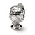 Globe Charm Bead in Sterling Silver