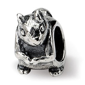Sterling Silver Squirrel Bead Charm hide-image