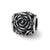 Rose Bali Charm Bead in Sterling Silver