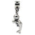 Sterling Silver Kids Dolphin w/ Ball Dangle Bead Charm hide-image