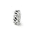 Swirl Spacer Charm Bead in Sterling Silver