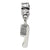 Kids Comb Charm Dangle Bead in Sterling Silver