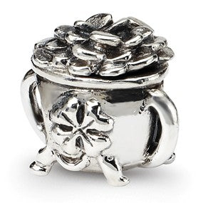Sterling Silver Pot-of-Gold Bead Charm hide-image