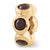 June Swarovski Elements Charm Bead in Gold Plated