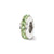 August Single Row Swarovski Elements Charm Bead in Sterling Silver