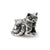 Exotic Shorthair Cat Charm Bead in Sterling Silver