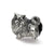 Pomeranian Charm Bead in Sterling Silver
