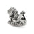 Poodle Charm Bead in Sterling Silver