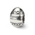 Easter Egg Charm Bead in Sterling Silver