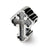 Budded Cross Charm Bead in Sterling Silver