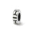 Notched Spacer Charm Bead in Sterling Silver