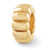 Scalloped Spacer Charm Bead in Gold Plated