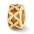 X Spacer Charm Bead in Gold Plated