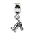 Hair Dryer Charm Dangle Bead in Sterling Silver