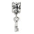 Key Charm Dangle Bead in Sterling Silver