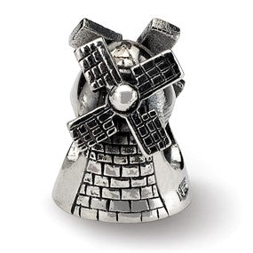Sterling Silver Windmill Bead Charm hide-image
