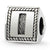 Sterling Silver Letter I Triangle Block Bead Charm hide-image
