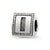 Letter I Triangle Block Charm Bead in Sterling Silver