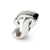 Letter P Script Charm Bead in Sterling Silver
