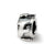 Letter F Message Charm Bead in Sterling Silver