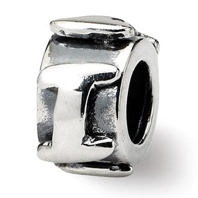 Sterling Silver Letter I Message Bead Charm hide-image