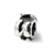 Letter U Message Charm Bead in Sterling Silver