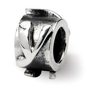 Sterling Silver Letter Y Message Bead Charm hide-image
