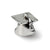 Graduation Cap Charm Bead in Sterling Silver