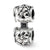 Floral Connector Charm Bead in Sterling Silver