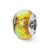 Sterling Silver Yellow Dichroic Glass Bead Charm hide-image
