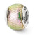 Sterling Silver Pink Dichroic Glass Bead Charm hide-image