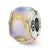Sterling Silver Rainbow Dichroic Glass Bead Charm hide-image