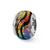 Sterling Silver Rainbow Dichroic Glass Bead Charm hide-image