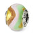 Sterling Silver Green/Pink/Yellow/Gold Italian Murano Bead Charm hide-image