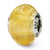 Yellow Italian Murano Charm Bead in Sterling Silver