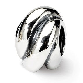 Sterling Silver Wrap Bali Bead Charm hide-image