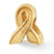 Awareness Ribbon Charm Bead in Gold Plated