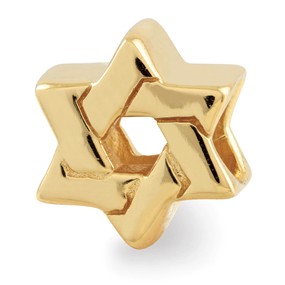 Gold Plated Star of David Bead Charm hide-image