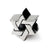 Star of David Charm Bead in Sterling Silver