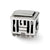 Streetcar Charm Bead in Sterling Silver