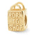 Born to Shop Charm Bead in Gold Plated